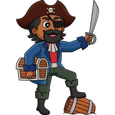 Bu karikatür klipinde Korsanların Kılıç Tutuşu illüstrasyonu var..