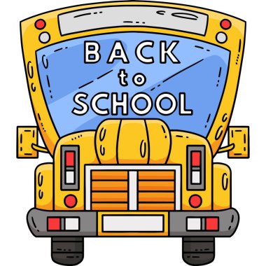 Bu karikatür, okulun okul servisine dönüşünün ilk gününü gösteriyor..