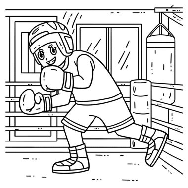 Boks Boksöründen kaçan sevimli ve komik renkli bir sayfa. Çocuklar için saatlerce boyama eğlencesi sağlıyor. Renklendirmek için, bu sayfa çok kolaydır. Küçük çocuklar ve yeni yürümeye başlayanlar için uygun.