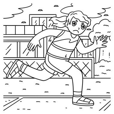 Koşu Atleti Kadın 'ın sevimli ve komik renkli bir sayfası. Çocuklar için saatlerce boyama eğlencesi sağlıyor. Renklendirmek için, bu sayfa çok kolaydır. Küçük çocuklar ve yeni yürümeye başlayanlar için uygun.. 