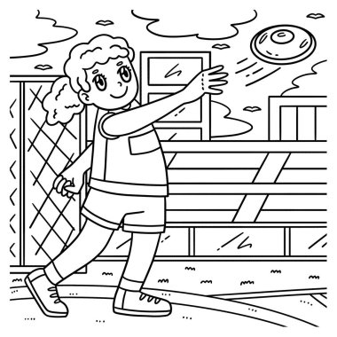 Diski atan bir bayan sporcunun sevimli ve komik renkli sayfası. Çocuklar için saatlerce boyama eğlencesi sağlıyor. Renklendirmek için, bu sayfa çok kolaydır. Küçük çocuklar ve yeni yürümeye başlayanlar için uygun.. 