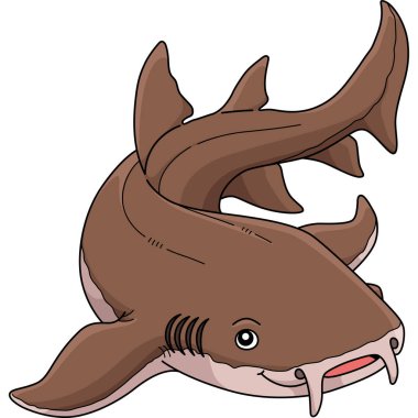 Bu karikatür, hemşire köpekbalığının bir çizimini gösteriyor..