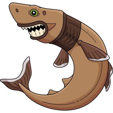 Bu karikatür parçası Cookiecutter Shark çizimini gösteriyor.