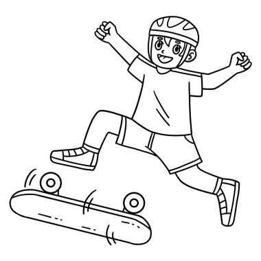 Havada Dönen Kaykay Çocuğu 'nun şirin ve komik renkli bir sayfası. Çocuklar için saatlerce boyama eğlencesi sağlıyor. Renklendirmek için, bu sayfa çok kolaydır. Küçük çocuklar ve yeni yürümeye başlayanlar için uygun..