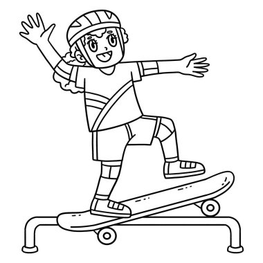 Raylarda Kaykay Yapan Çocuk 'un şirin ve komik renkli bir sayfası. Çocuklar için saatlerce boyama eğlencesi sağlıyor. Renklendirmek için, bu sayfa çok kolaydır. Küçük çocuklar ve yeni yürümeye başlayanlar için uygun..