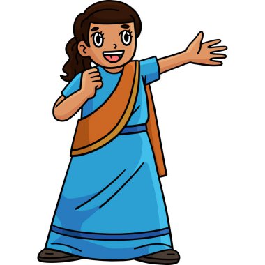 Bu karikatür parçası Diwali Child 'ın şarkı söylediğini gösteriyor..