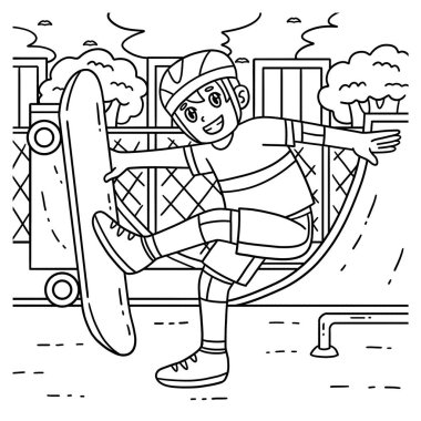 Ayak Bitkisi Yapan Kaykaycı Çocuk 'un sevimli ve komik renkli bir sayfası. Çocuklar için saatlerce boyama eğlencesi sağlıyor. Renklendirmek için, bu sayfa çok kolaydır. Küçük çocuklar ve yeni yürümeye başlayanlar için uygun.. 