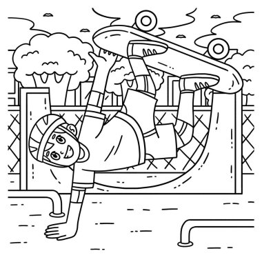 El Bitkisi Yapan Kaykaycı Çocuk 'un sevimli ve komik renkli sayfası. Çocuklar için saatlerce boyama eğlencesi sağlıyor. Renklendirmek için, bu sayfa çok kolaydır. Küçük çocuklar ve yeni yürümeye başlayanlar için uygun.. 