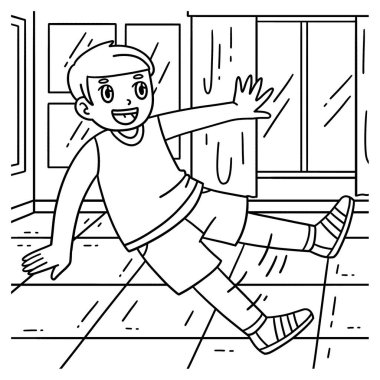 Breakdance B-Boy 'un Kick Out yaptığı sevimli ve komik renkli bir sayfa. Çocuklar için saatlerce boyama eğlencesi sağlıyor. Renklendirmek için, bu sayfa çok kolaydır. Küçük çocuklar ve yeni yürümeye başlayanlar için uygun..