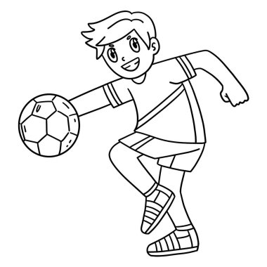 Bir Hentbol oyuncusunun nişan aldığı sevimli ve komik renkli bir sayfa. Çocuklar için saatlerce boyama eğlencesi sağlıyor. Renklendirmek için, bu sayfa çok kolaydır. Küçük çocuklar ve yeni yürümeye başlayanlar için uygun.. 