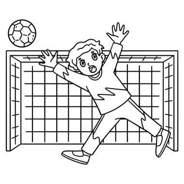 Hentbol kalecisinin şirin ve komik renkli sayfası topu engelliyor. Çocuklar için saatlerce boyama eğlencesi sağlıyor. Renklendirmek için, bu sayfa çok kolaydır. Küçük çocuklar ve yeni yürümeye başlayanlar için uygun.. 