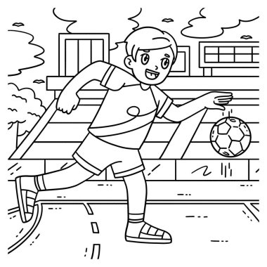 Hentbol oyuncusunun topu sektiren sevimli ve komik renkli bir sayfası. Çocuklar için saatlerce boyama eğlencesi sağlıyor. Renklendirmek için, bu sayfa çok kolaydır. Küçük çocuklar ve yeni yürümeye başlayanlar için uygun.. 