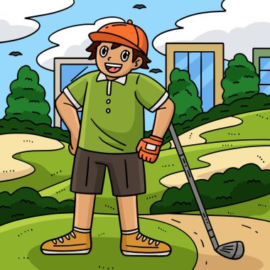 Bu karikatür bir golf sopası çizimini gösteriyor..