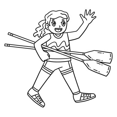 Kürek çeken Kürekçi Kadın 'ın sevimli ve komik renkli bir sayfası. Çocuklar için saatlerce boyama eğlencesi sağlıyor. Renklendirmek için, bu sayfa çok kolaydır. Küçük çocuklar ve yeni yürümeye başlayanlar için uygun..