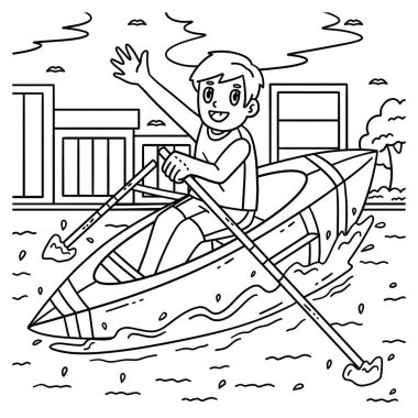 Kürekçinin sevimli ve komik renkli bir sayfası. Çocuklar için saatlerce boyama eğlencesi sağlıyor. Renklendirmek için, bu sayfa çok kolaydır. Küçük çocuklar ve yeni yürümeye başlayanlar için uygun..