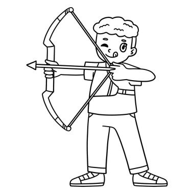 Okçuluk okçuluğunun Yay ve Ok 'un sevimli ve komik renkli sayfası. Çocuklar için saatlerce boyama eğlencesi sağlıyor. Renklendirmek için, bu sayfa çok kolaydır. Küçük çocuklar ve yeni yürümeye başlayanlar için uygun..