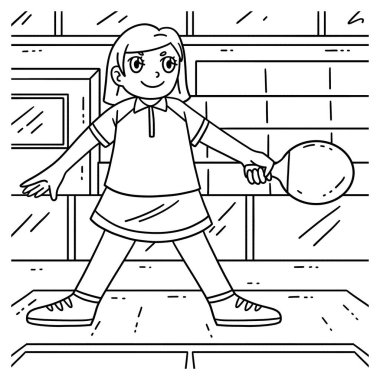 Oynamaya hazır bayan tenisçinin sevimli ve komik renkli bir sayfası. Çocuklar için saatlerce boyama eğlencesi sağlıyor. Renklendirmek için, bu sayfa çok kolaydır. Küçük çocuklar ve yeni yürümeye başlayanlar için uygun..