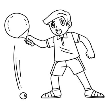 Masa tenisi oyuncusunun topu engelleyen sevimli ve komik renkli bir sayfası. Çocuklar için saatlerce boyama eğlencesi sağlıyor. Renklendirmek için, bu sayfa çok kolaydır. Küçük çocuklar ve yeni yürümeye başlayanlar için uygun..