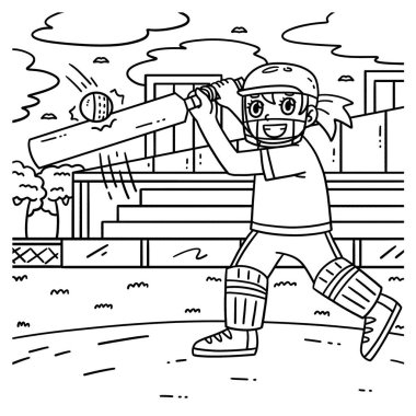 Cırcır böceği kadın vurucusunun topa vuruşunun sevimli ve komik renkli sayfası. Çocuklar için saatlerce boyama eğlencesi sağlıyor. Renklendirmek için, bu sayfa çok kolaydır. Küçük çocuklar ve yeni yürümeye başlayanlar için uygun..