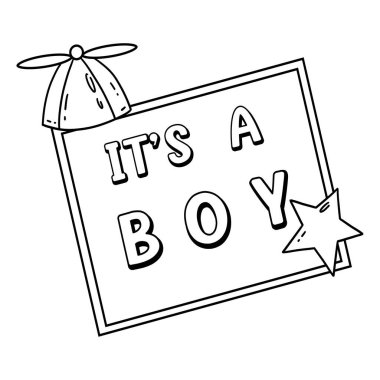 Bebek Duşu için sevimli ve komik bir renk sayfası. Erkek Afişi. Çocuklar için saatlerce boyama eğlencesi sağlıyor. Renklendirmek için, bu sayfa çok kolaydır. Küçük çocuklar ve yeni yürümeye başlayanlar için uygun..