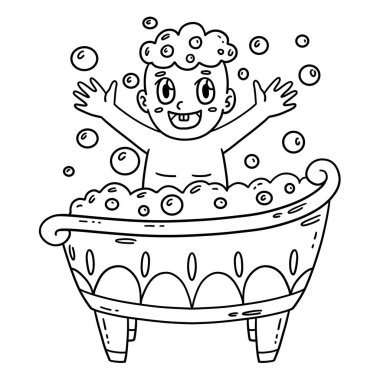 Küvette Bebek Duşu Bebeği 'nin şirin ve komik renkli bir sayfası. Çocuklar için saatlerce boyama eğlencesi sağlıyor. Renklendirmek için, bu sayfa çok kolaydır. Küçük çocuklar ve yeni yürümeye başlayanlar için uygun..