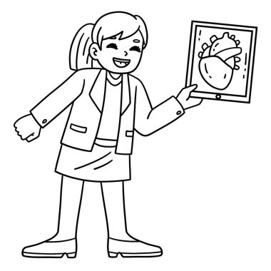 Bayan Kardiyolog Doktor Resim Kalbi 'nin sevimli ve komik renkli bir sayfası. Çocuklar için saatlerce boyama eğlencesi sağlıyor. Renklendirmek için, bu sayfa çok kolaydır. Küçük çocuklar ve yeni yürümeye başlayanlar için uygun.. 