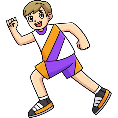 Bu karikatür klipinde bir Atletizm Koşusu illüstrasyonu gösteriliyor.