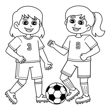 Bayan Futbolcunun sevimli ve komik renkli bir sayfası. Çocuklar için saatlerce boyama eğlencesi sağlıyor. Renklendirmek için, bu sayfa çok kolaydır. Küçük çocuklar ve yeni yürümeye başlayanlar için uygun..