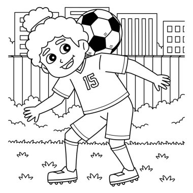 Neck Stall yapan bir bayan futbolcunun sevimli ve komik renkli sayfası. Çocuklar için saatlerce boyama eğlencesi sağlıyor. Renklendirmek için, bu sayfa çok kolaydır. Küçük çocuklar ve yeni yürümeye başlayanlar için uygun..