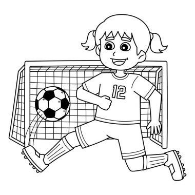Bayan Futbolcu Golü 'nün sevimli ve komik renkli bir sayfası. Çocuklar için saatlerce boyama eğlencesi sağlıyor. Renklendirmek için, bu sayfa çok kolaydır. Küçük çocuklar ve yeni yürümeye başlayanlar için uygun..
