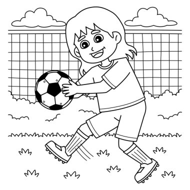 Bayan Futbolcu Punt 'un sevimli ve komik renkli sayfası. Çocuklar için saatlerce boyama eğlencesi sağlıyor. Renklendirmek için, bu sayfa çok kolaydır. Küçük çocuklar ve yeni yürümeye başlayanlar için uygun..