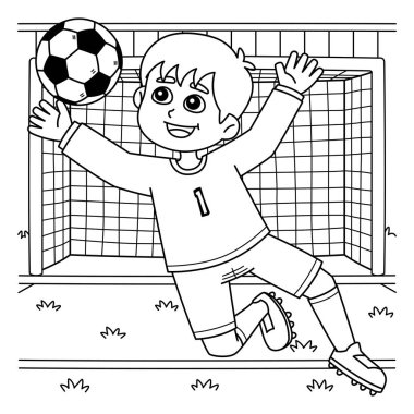 Baloyu Durduran Erkek Futbolcu 'nun sevimli ve komik renkli sayfası. Çocuklar için saatlerce boyama eğlencesi sağlıyor. Renklendirmek için, bu sayfa çok kolaydır. Küçük çocuklar ve yeni yürümeye başlayanlar için uygun..