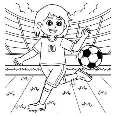 Toplu Kadın Futbolcu 'nun sevimli ve komik renkli bir sayfası. Çocuklar için saatlerce boyama eğlencesi sağlıyor. Renklendirmek için, bu sayfa çok kolaydır. Küçük çocuklar ve yeni yürümeye başlayanlar için uygun..