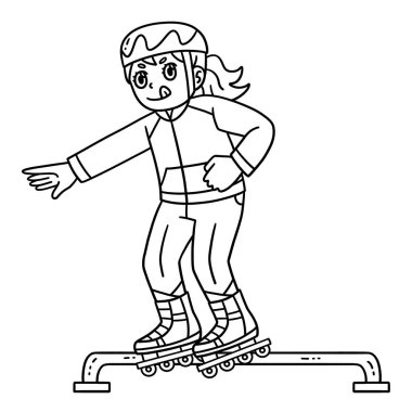 Demiryolunda dans eden bir kadın buz patencinin sevimli ve komik renkli sayfası. Çocuklar için saatlerce boyama eğlencesi sağlıyor. Renklendirmek için, bu sayfa çok kolaydır. Küçük çocuklar ve yeni yürümeye başlayanlar için uygun..