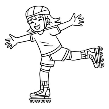 Tek Ayağımı Kaldıran Kadın İçten Patenci 'nin şirin ve komik renkli bir sayfası. Çocuklar için saatlerce boyama eğlencesi sağlıyor. Renklendirmek için, bu sayfa çok kolaydır. Küçük çocuklar ve yeni yürümeye başlayanlar için uygun..