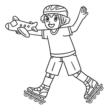 Oyuncak ile Inline Paten Çocuk 'un şirin ve komik renkli bir sayfası. Çocuklar için saatlerce boyama eğlencesi sağlıyor. Renklendirmek için, bu sayfa çok kolaydır. Küçük çocuklar ve yeni yürümeye başlayanlar için uygun..
