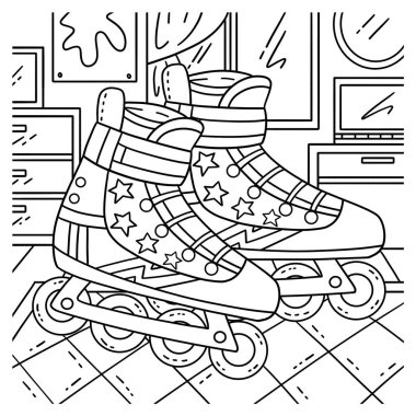 Çocuk için Inline Skates 'in şirin ve komik renkli bir sayfası. Çocuklar için saatlerce boyama eğlencesi sağlıyor. Renklendirmek için, bu sayfa çok kolaydır. Küçük çocuklar ve yeni yürümeye başlayanlar için uygun..