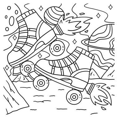 Roketli Paten 'in şirin ve komik renkli bir sayfası. Çocuklar için saatlerce boyama eğlencesi sağlıyor. Renklendirmek için, bu sayfa çok kolaydır. Küçük çocuklar ve yeni yürümeye başlayanlar için uygun..