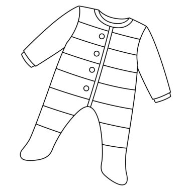 A cute and funny coloring page of a Baby Shower Baby Boy Onesie. Provides hours of coloring fun for children. To color, this page is very easy. Suitable for little kids and toddlers. clipart