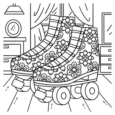 Patenli ve çiçek izli şirin ve komik renkli bir sayfa. Çocuklar için saatlerce boyama eğlencesi sağlıyor. Renklendirmek için, bu sayfa çok kolaydır. Küçük çocuklar ve yeni yürümeye başlayanlar için uygun..