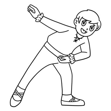 Danseur reveransının sevimli ve komik renkli bir sayfası. Çocuklar için saatlerce boyama eğlencesi sağlıyor. Renklendirmek için, bu sayfa çok kolaydır. Küçük çocuklar ve yeni yürümeye başlayanlar için uygun..