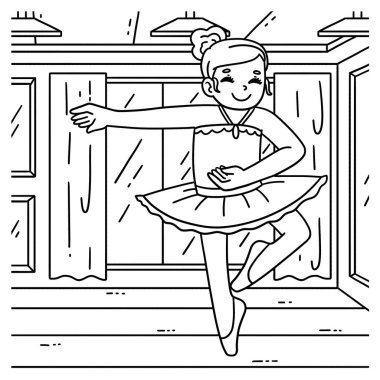 Bir Balerin Pirouette 'nin şirin ve komik renkli sayfası. Çocuklar için saatlerce boyama eğlencesi sağlıyor. Renklendirmek için, bu sayfa çok kolaydır. Küçük çocuklar ve yeni yürümeye başlayanlar için uygun..