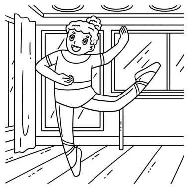 Tavır yapan bir balerinin sevimli ve komik renkli sayfası. Çocuklar için saatlerce boyama eğlencesi sağlıyor. Renklendirmek için, bu sayfa çok kolaydır. Küçük çocuklar ve yeni yürümeye başlayanlar için uygun..