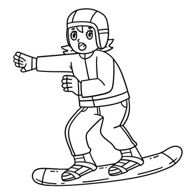 Zıplayan Snowboard Kızının sevimli ve komik renkli bir sayfası. Çocuklar için saatlerce boyama eğlencesi sağlıyor. Renklendirmek için, bu sayfa çok kolaydır. Küçük çocuklar ve yeni yürümeye başlayanlar için uygun..