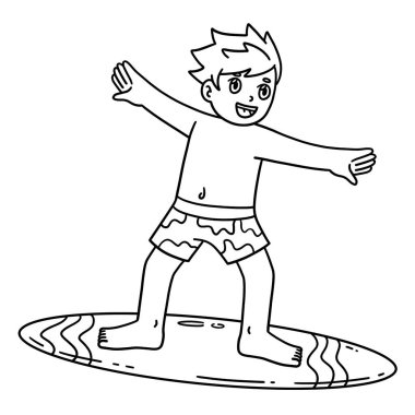 Sörfçü çocuğun sevimli ve komik renkli sayfası. Çocuklar için saatlerce boyama eğlencesi sağlıyor. Renklendirmek için, bu sayfa çok kolaydır. Küçük çocuklar ve yeni yürümeye başlayanlar için uygun..