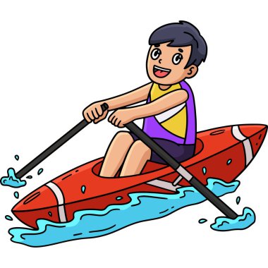 Bu karikatür parçası Catch Position illüstrasyonunda kürek çeken bir kürekçiyi gösteriyor. 