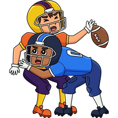 Bu karikatür klipinde bir Amerikan Futbolcu Takımyıldızı çizimi yer almaktadır..