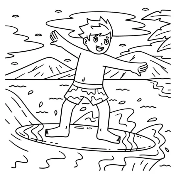 Sörfçü çocuğun sevimli ve komik renkli sayfası. Çocuklar için saatlerce boyama eğlencesi sağlıyor. Renklendirmek için, bu sayfa çok kolaydır. Küçük çocuklar ve yeni yürümeye başlayanlar için uygun..