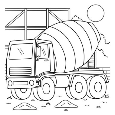 İnşaat Karıştırıcısının sevimli ve komik renkli sayfası. Çocuklar için saatlerce boyama eğlencesi sağlıyor. Renklendirmek için, bu sayfa çok kolaydır. Küçük çocuklar ve yeni yürümeye başlayanlar için uygun..