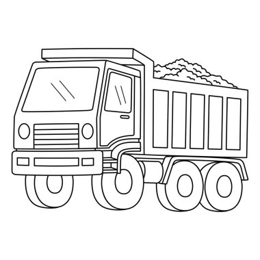 İnşaat Döküntü Kamyonu 'nun sevimli ve komik renkli sayfası. Çocuklar için saatlerce boyama eğlencesi sağlıyor. Renklendirmek için, bu sayfa çok kolaydır. Küçük çocuklar ve yeni yürümeye başlayanlar için uygun..